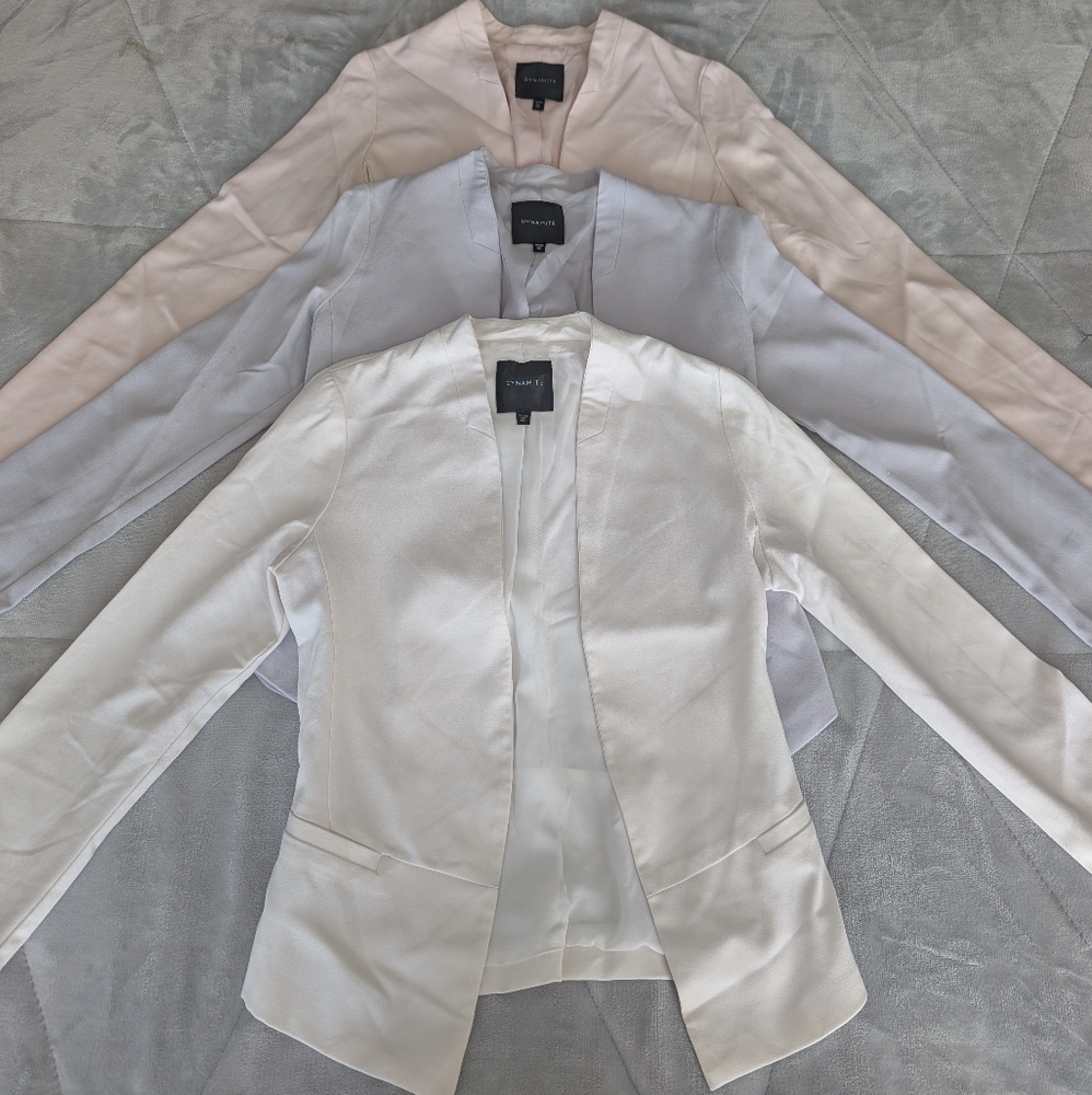 Set of 3 Pastel Blazers
